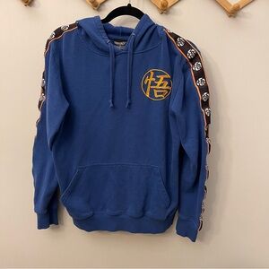 Blue DragonballZ Hoodie with Embroidered Design